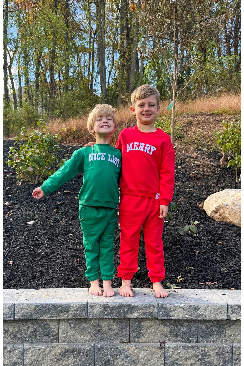 Nice List Sweatshirt, Alternate, color, Green