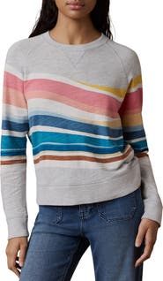 Faherty Print Slub Organic Cotton Sweatshirt
