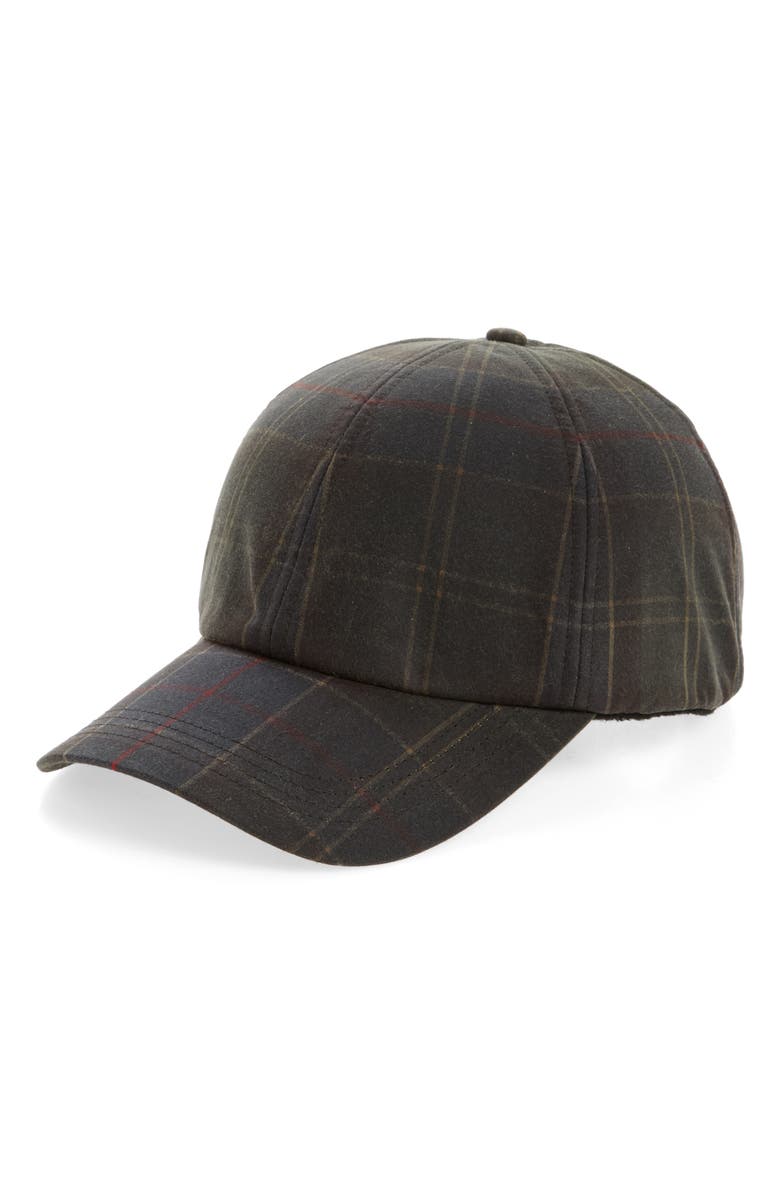 Barbour Tartan Baseball Cap, Main, color,