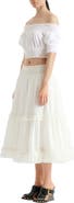 Balmain Long gathered skirt