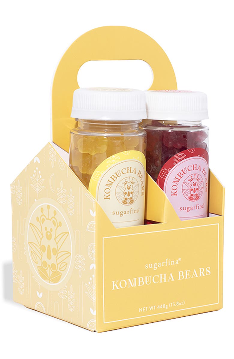 sugarfina Kombucha Bears Set of Four Bottles, Alternate, color,
