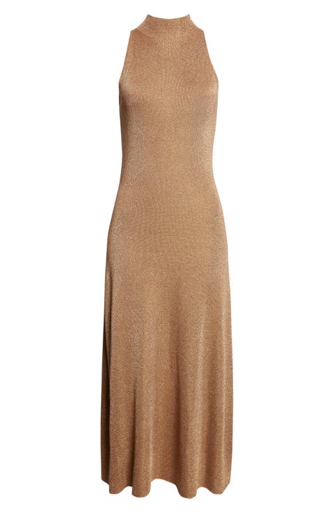 Mitzi Metallic Jersey Dress