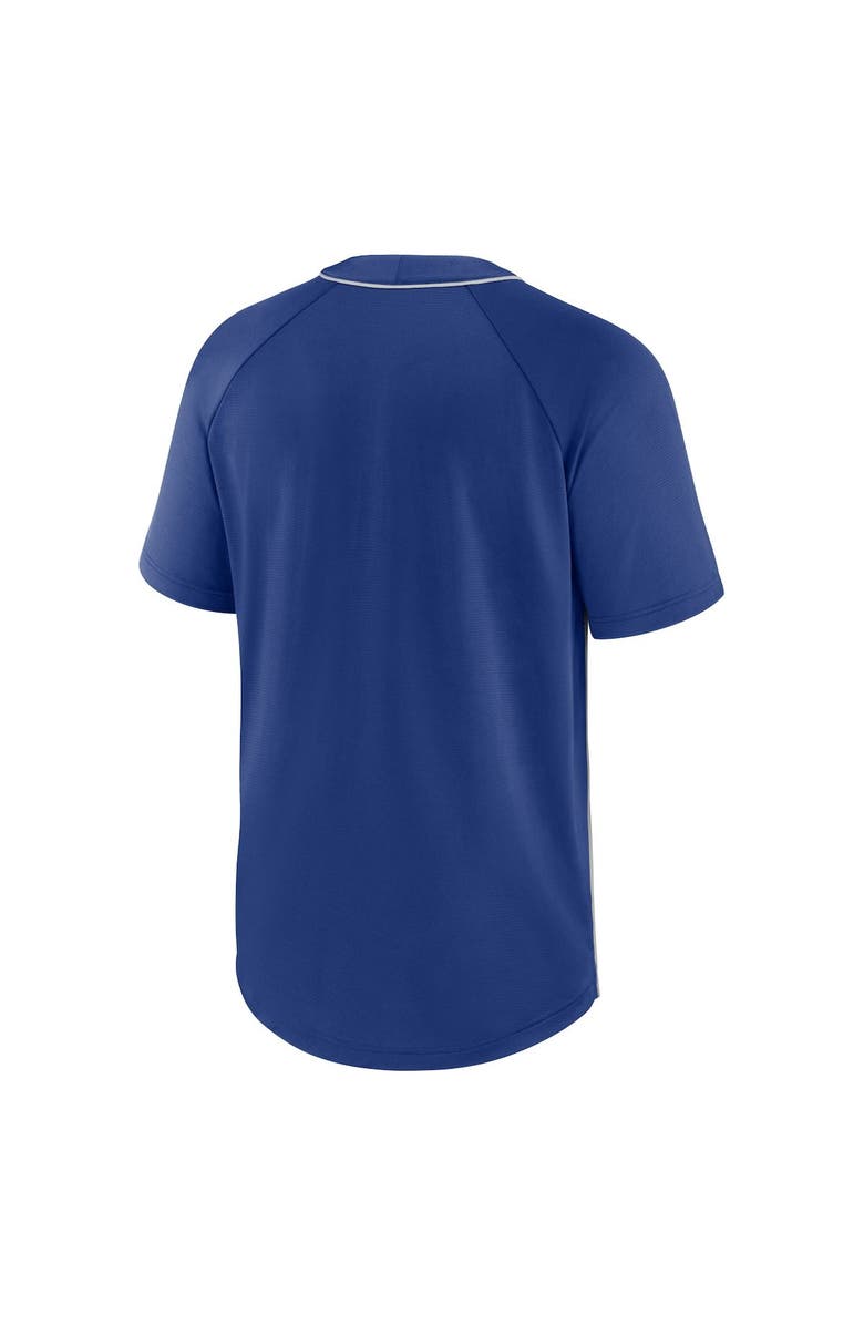 Nike Men's Nike Royal/Silver Chicago Cubs City Plate Performance Henley Raglan T-Shirt, Alternate, color,