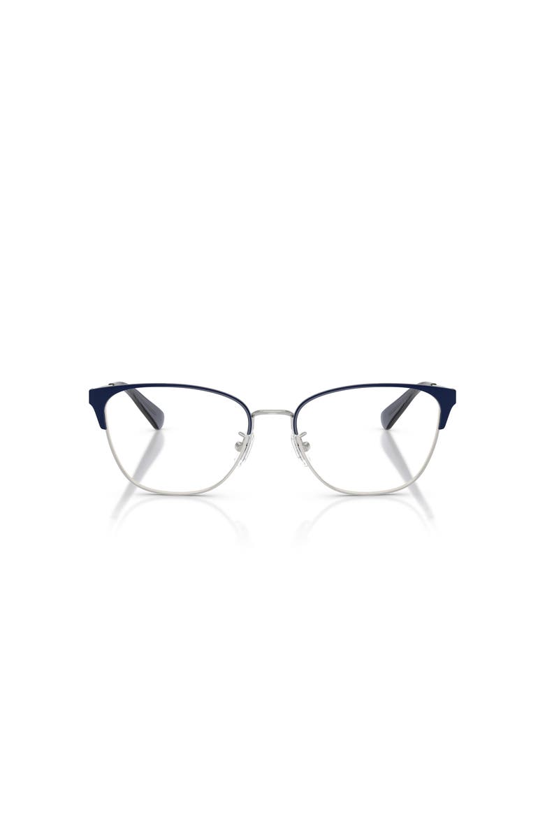 COACH 54mm Cat Eye optical glasses, Alternate, color, Silver