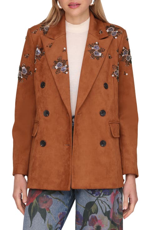 Beaded Double Breasted Jacket