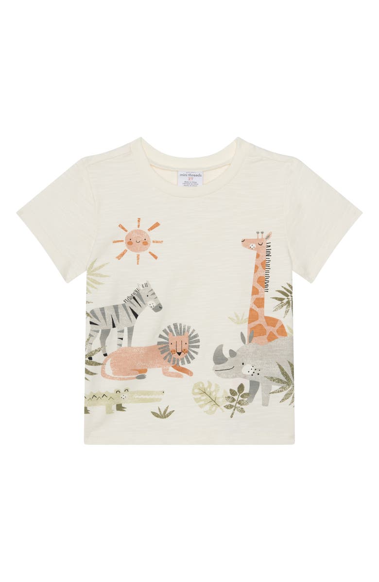 Petit Lem Kids' Mix & Match 4-Piece Tops & Shorts Set, Alternate, color, Safari