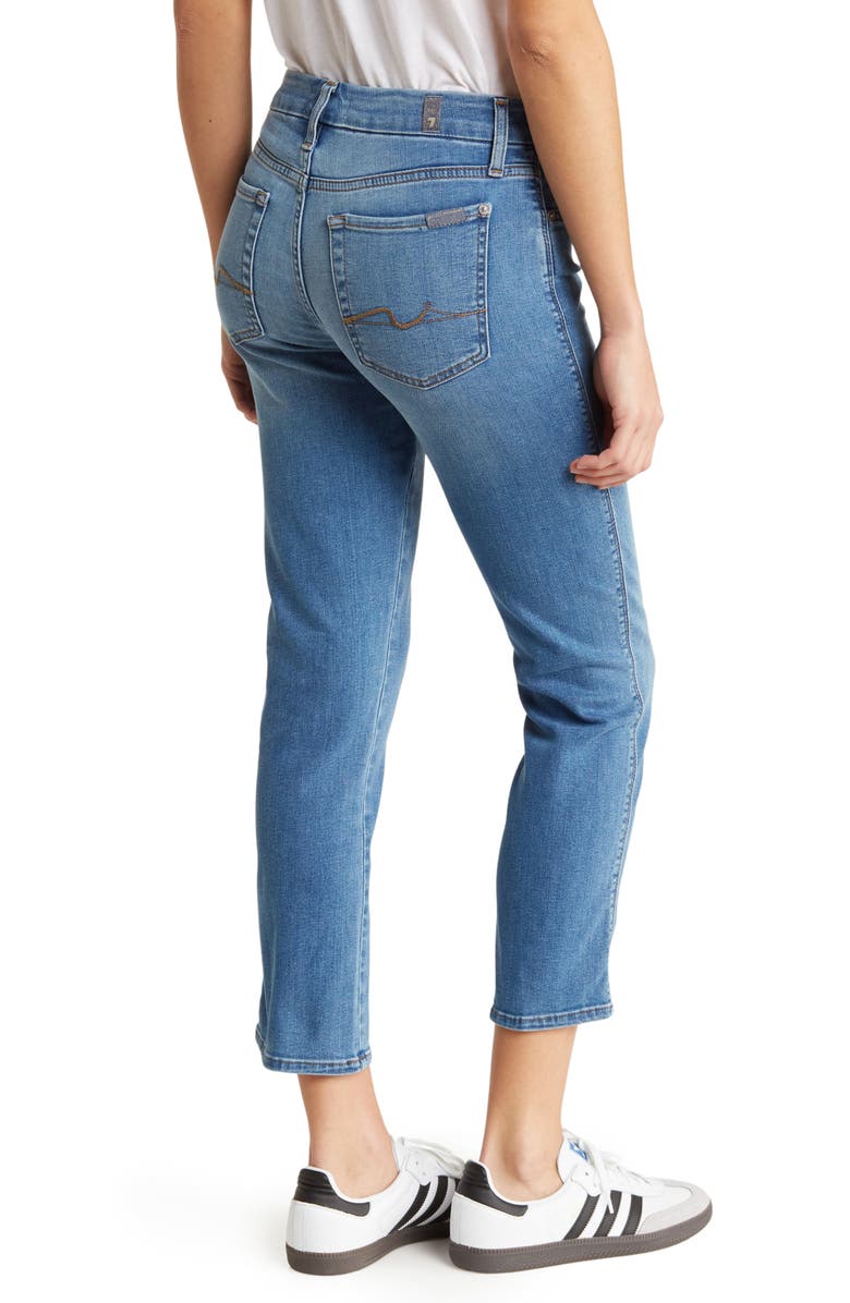 7 For All Mankind Kimmie Crop Straight Leg Jeans, Alternate, color, 