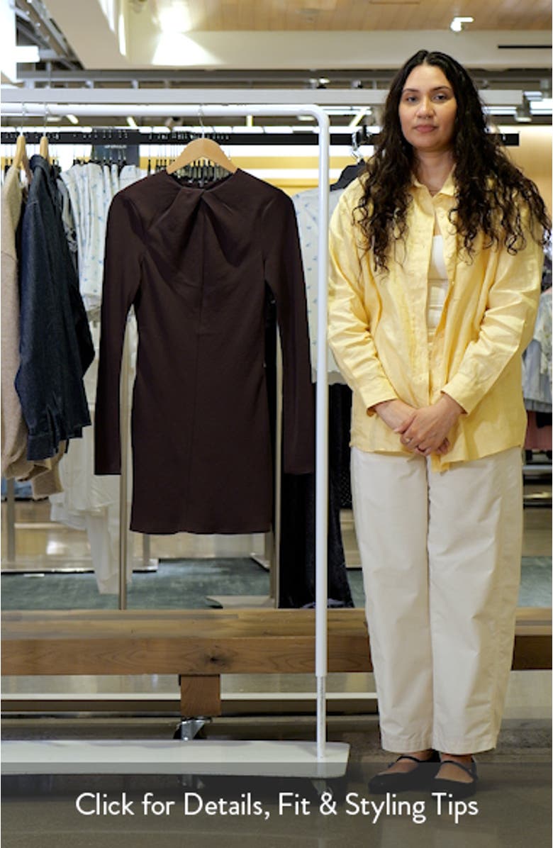 Drape Long Sleeve Sheath Dress, sales video thumbnail