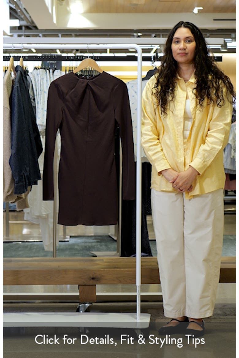 Drape Long Sleeve Sheath Dress video