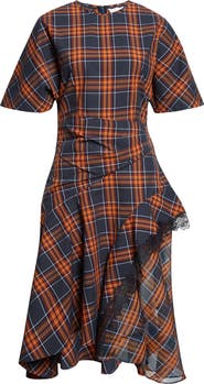 3.1 Phillip Lim Plaid Cotton & Silk Dress