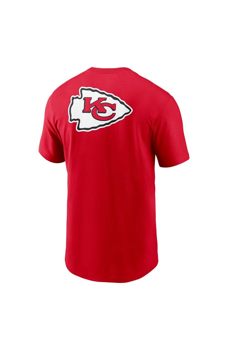 Nike Men's Nike Red Kansas City Chiefs Rewind Front and Back Hit Essential T-Shirt, Alternate, color, Red