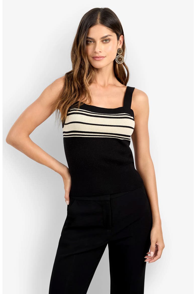 Casady Striped Cami, Alternate, color, Black