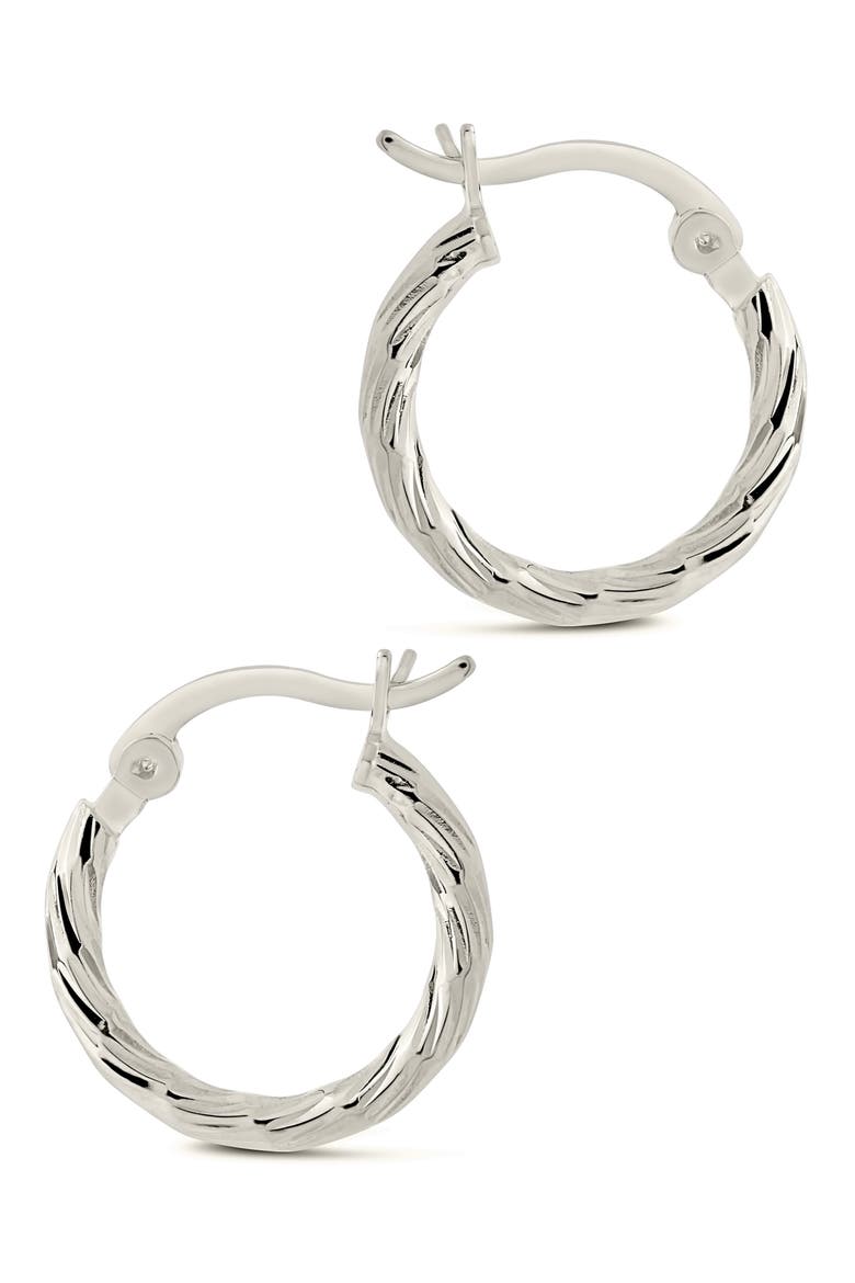 Anita Hoop Earrings, Alternate, color, SILVER