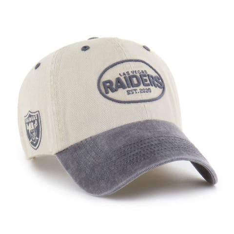 Men's '47 Khaki Las Vegas Raiders Breaking Trail Clean Up Adjustable Hat