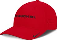 Nike Men's Nike Scarlet Ohio State Buckeyes Gameday Aerobill Swooshflex Dri-FIT Hat