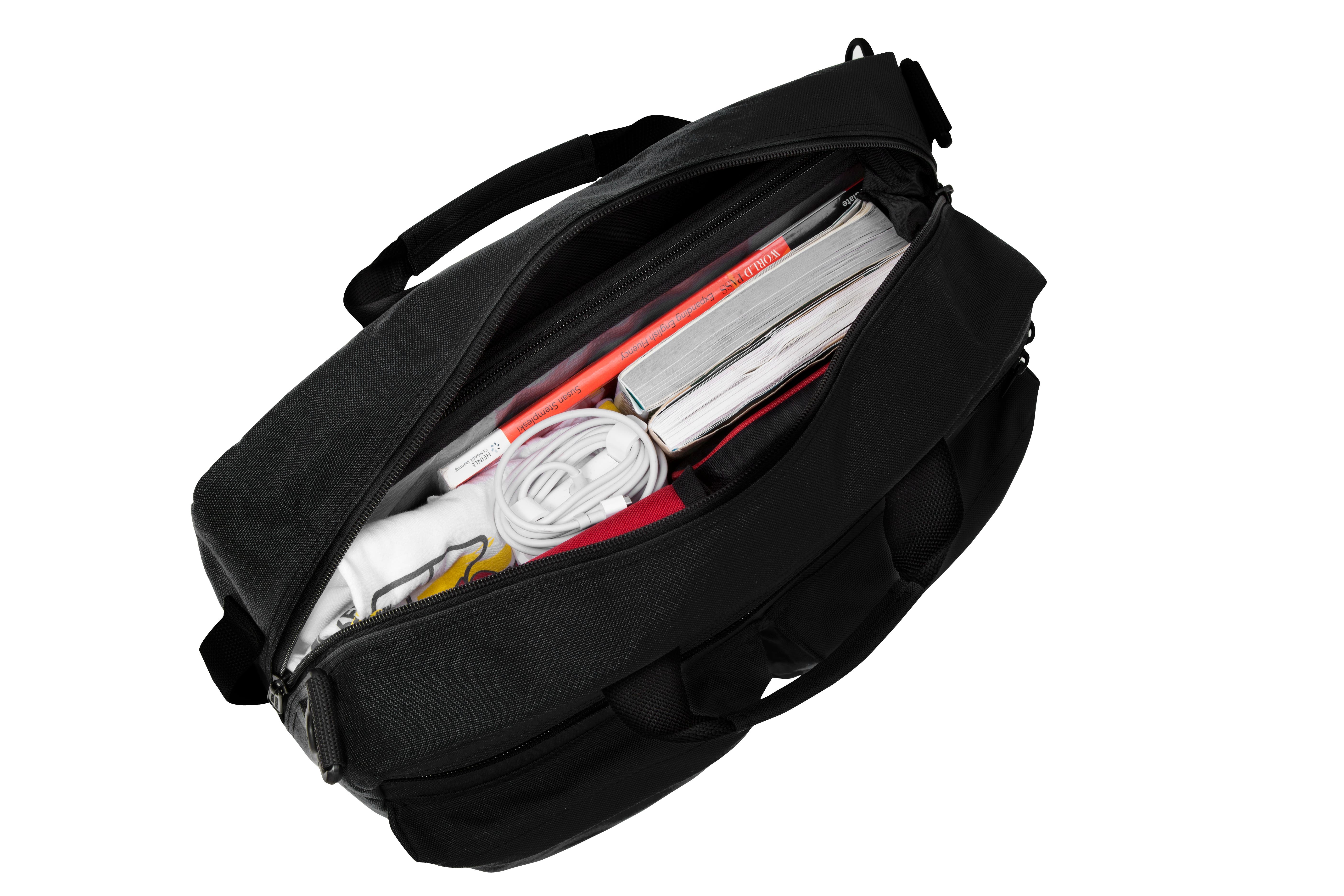 Manhattan Portage Tribeca Bag 3-Way Carry Briefcase, Alternate, color, Black