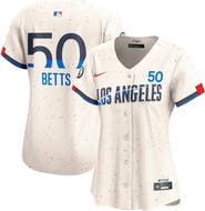 Nike Women's Nike Mookie Betts Cream Los Angeles Dodgers City Connect Limited Jersey