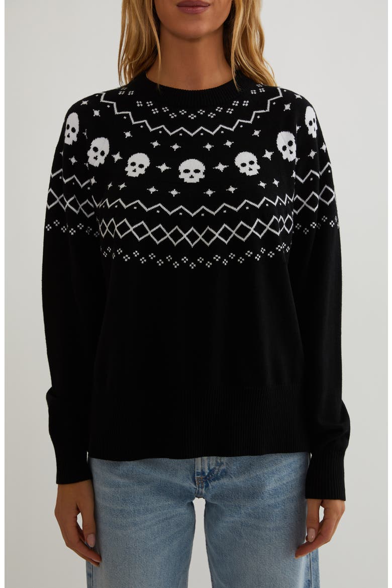 Elizabeth Fair Isle Sweater, Main, color, SHADOW FAIR ISLE