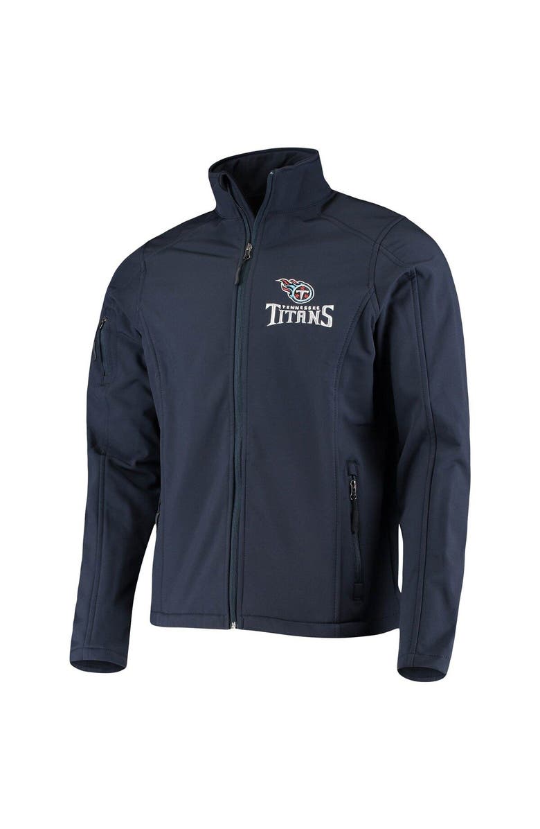 DUNBROOKE Men's Dunbrooke Navy Tennessee Titans Sonoma Softshell Full-Zip Jacket, Alternate, color, Navy