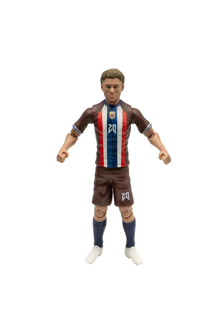 SOCKERS Norway National Antonio Nusa 8" Soccer Action Figure, Alternate, color, Brown