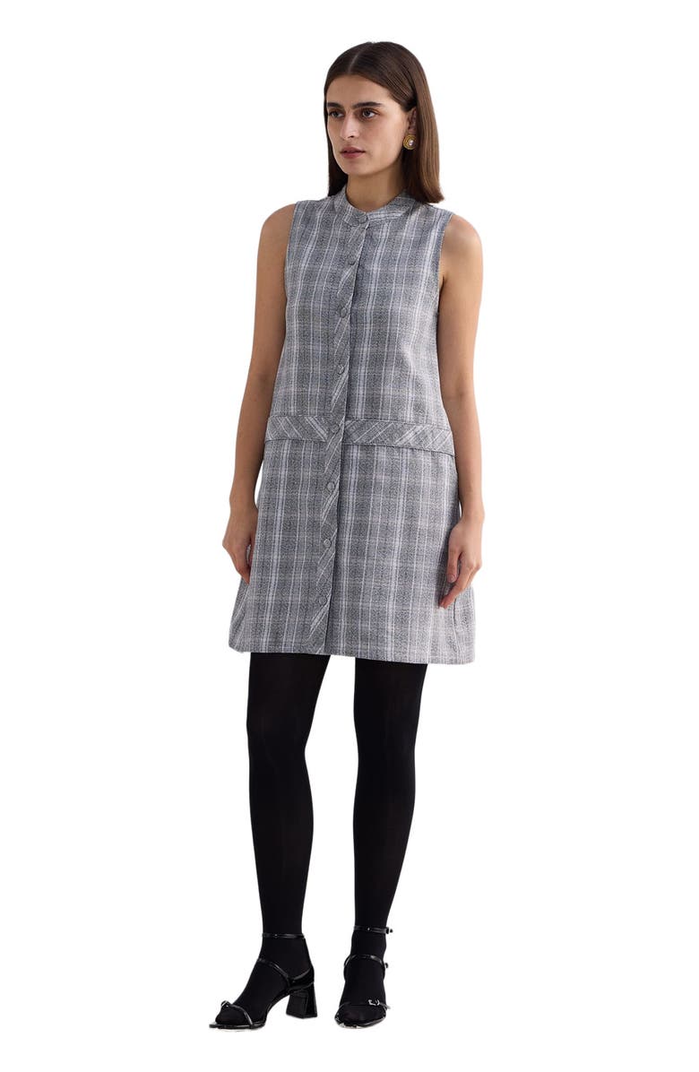 Reistor The Cotton Tweed Shift Dress, Alternate, color, Steel Breeze