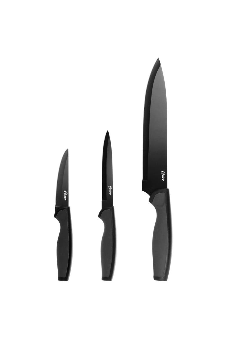 Slice Craft 3 Piece Stainless Steel Cutlery Set, Main, color, Black