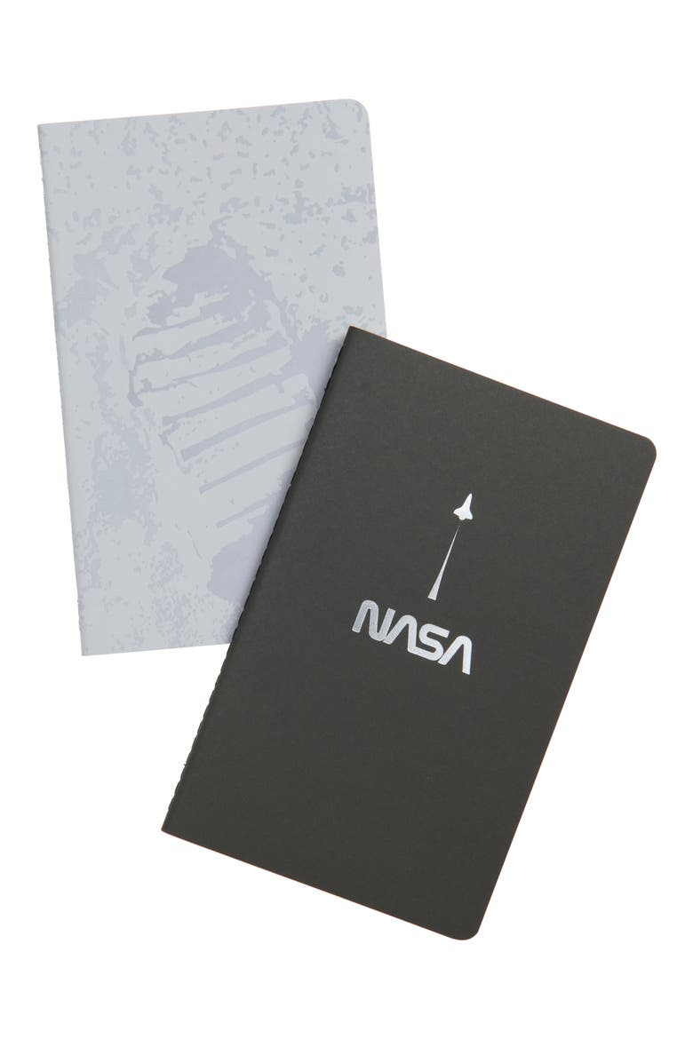 Set of 2 Large Cahier Journals, Main, color, BLACK AND GRAY