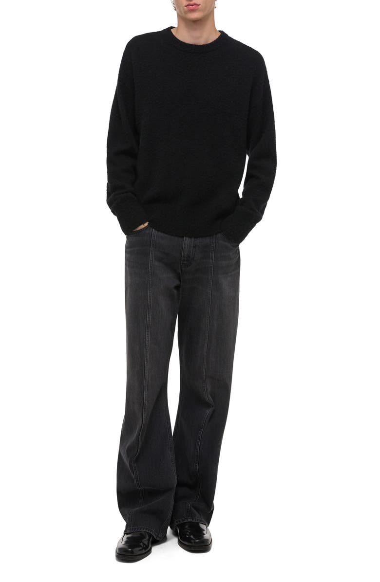 Helmut Lang Brushed Wool & Cashmere Sweater, Alternate, color, Black