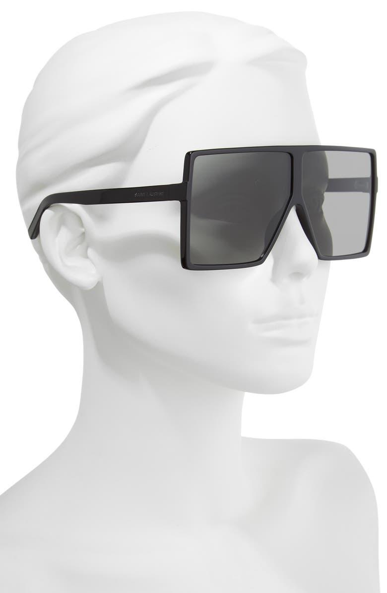 Saint Laurent 68mm Oversize Square Sunglasses, Alternate, color,