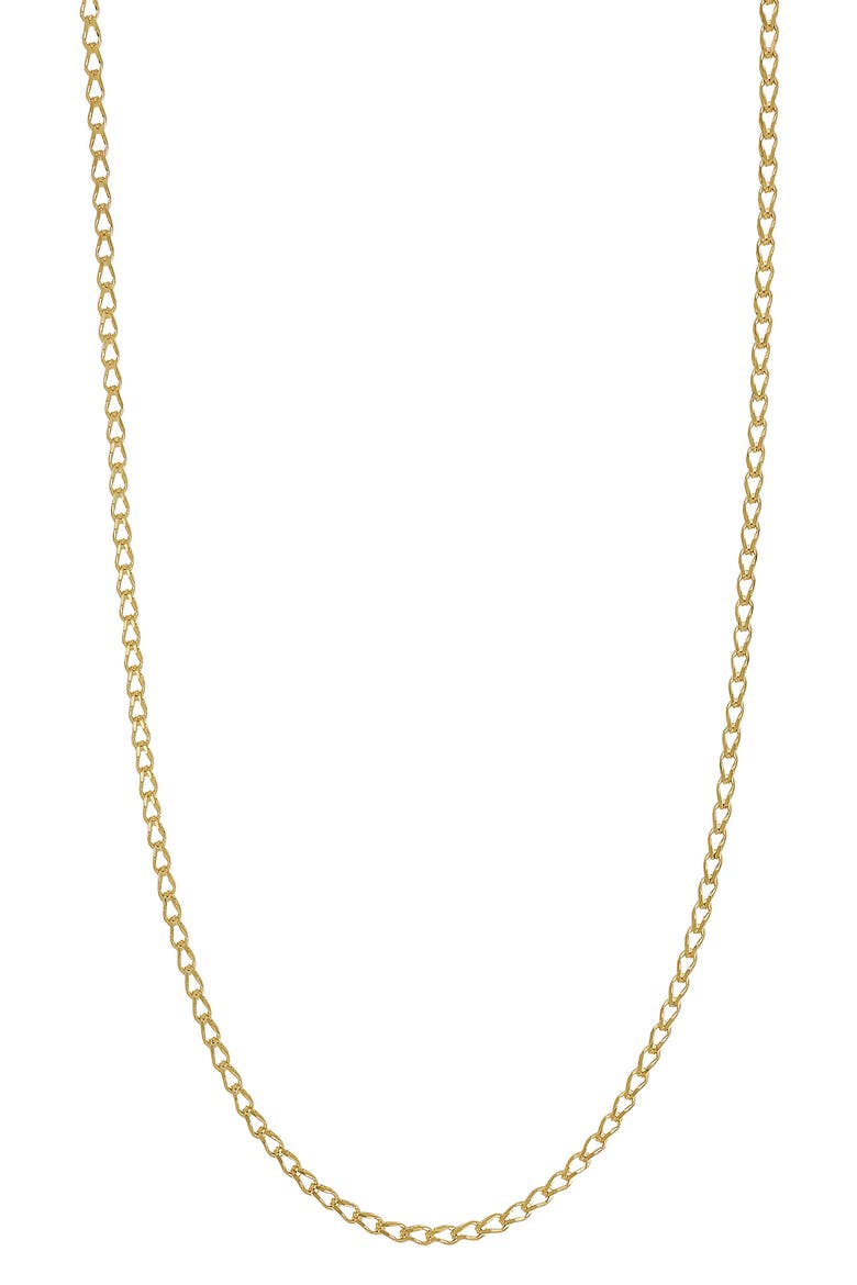 Men's 14K Gold Curb Chain Necklace (Nordstrom Exclusive), Main, color, 14K YELLOW GOLD