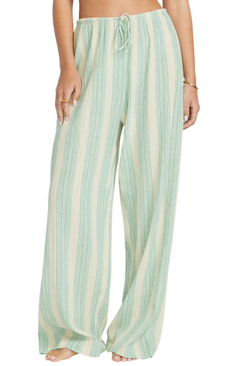Billabong Sunny Daze Stripe Cotton Pants, Main, color, 