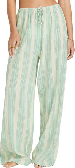 【CITYBREEZE】Stripe Banding Pants■アイドル着用■韓国大人気 KANSOON Womens Jeans with Stretchy High Waisted Wide Leg