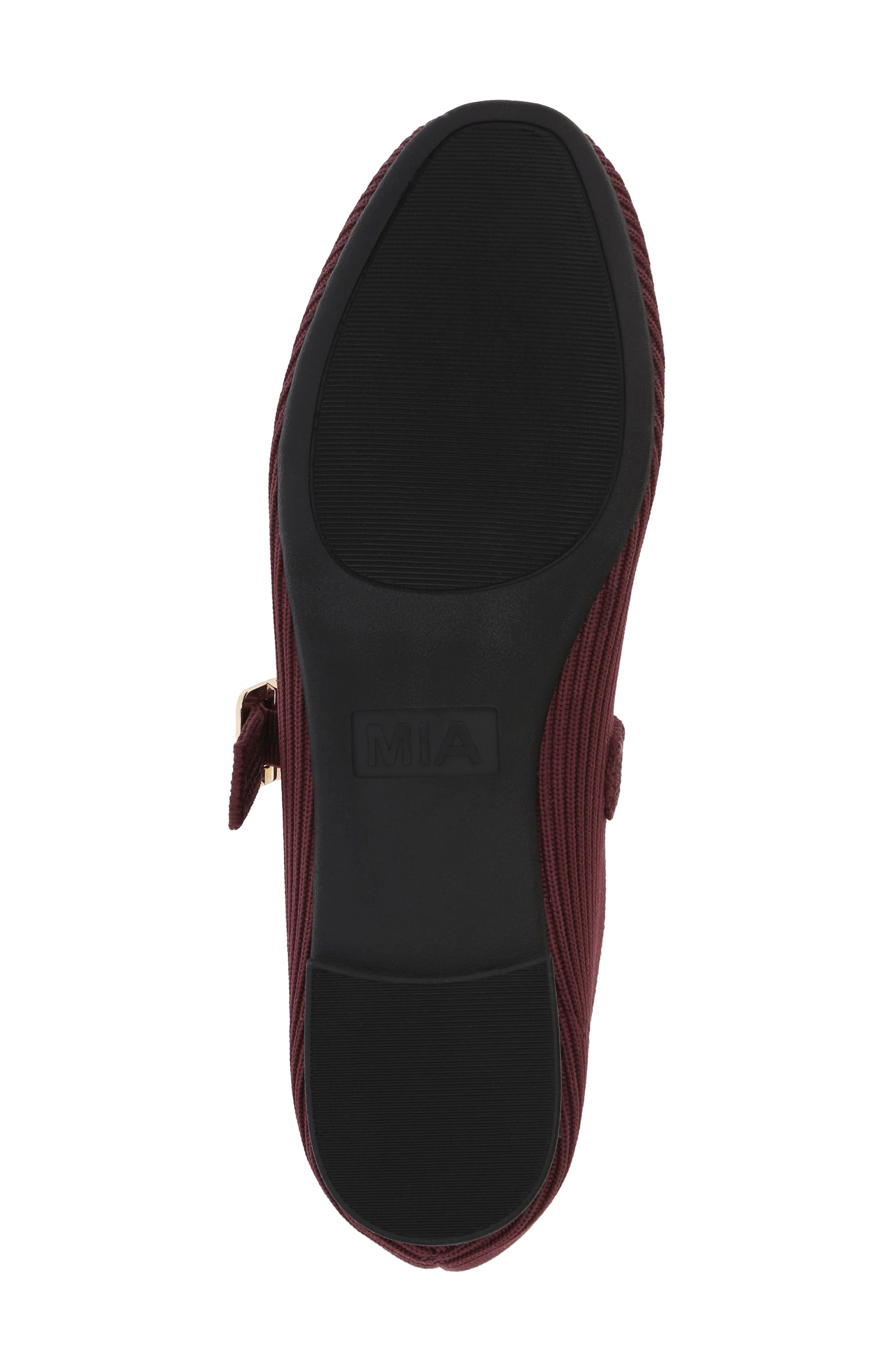 MIA Brita Mary Jane Flat, Alternate, color, Burgundy