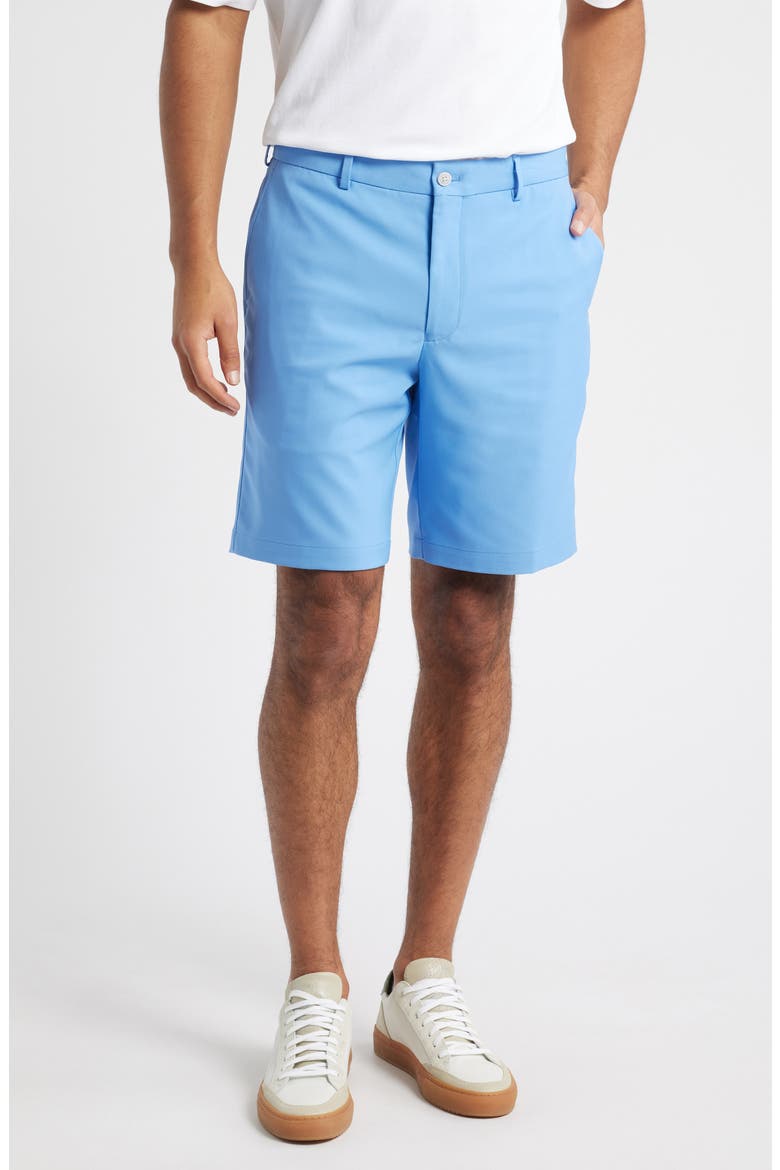 Salem 9-Inch High Drape Performance Shorts, Main, color, BLUE SEA