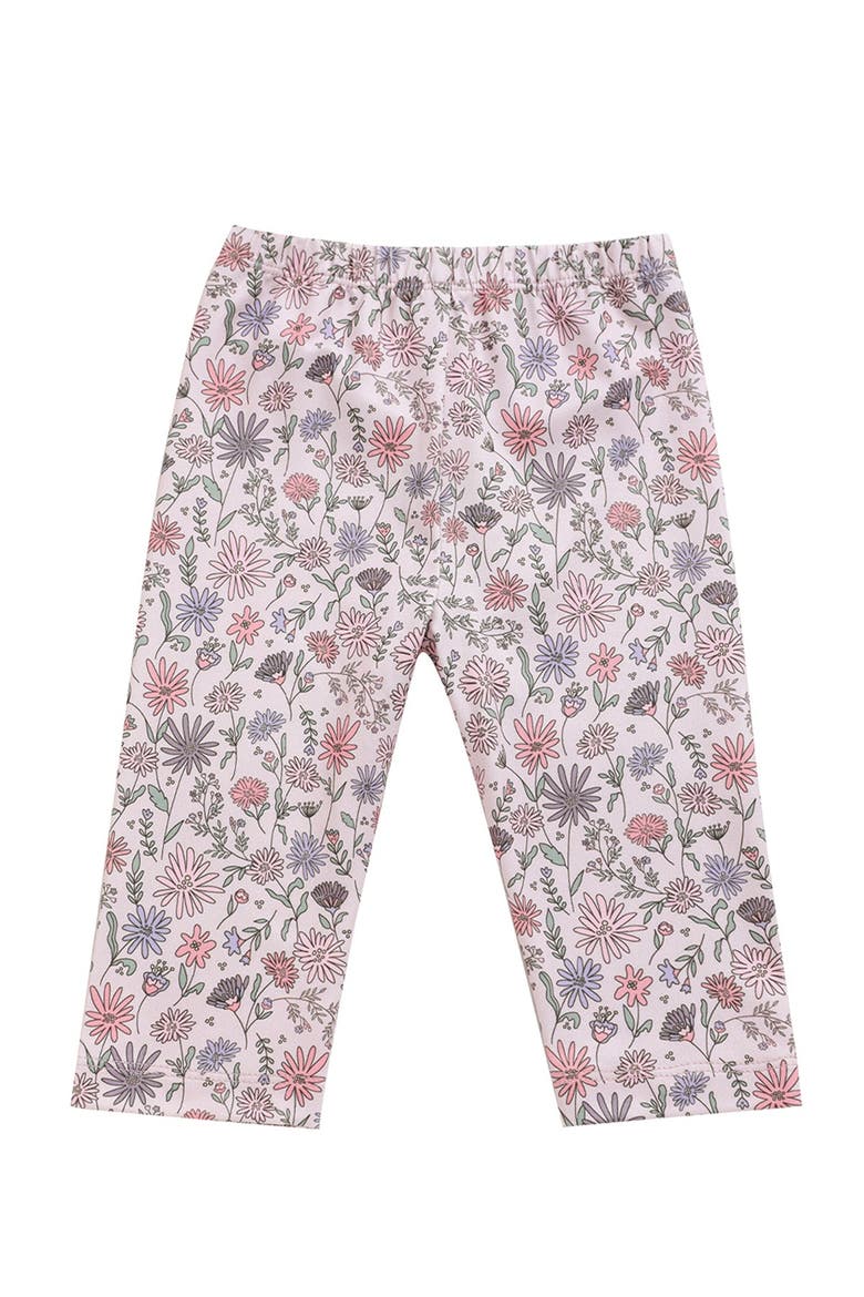 Whimsical Wildflower Floral Elastic Waist Leggings, Main, color, Pink