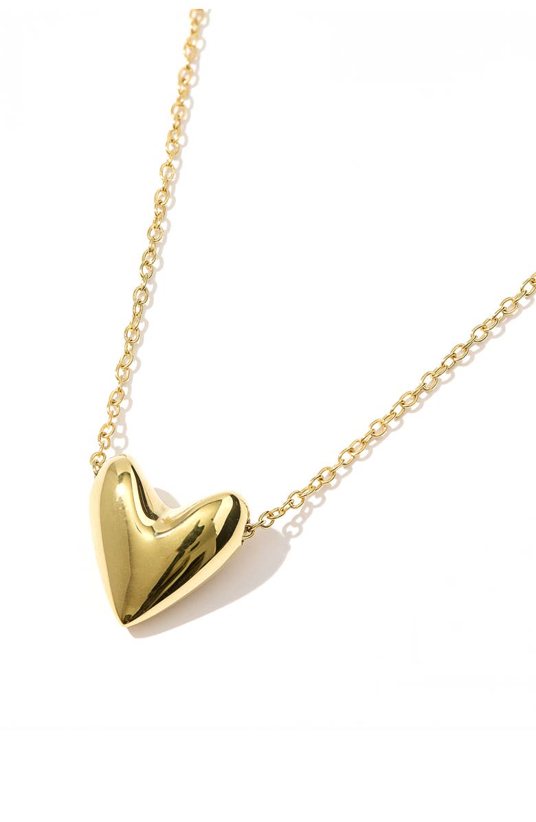 Otiumberg 14kt Gold Vermeil Roscida Heart Necklace, Alternate, color, Yellow Toned Gold