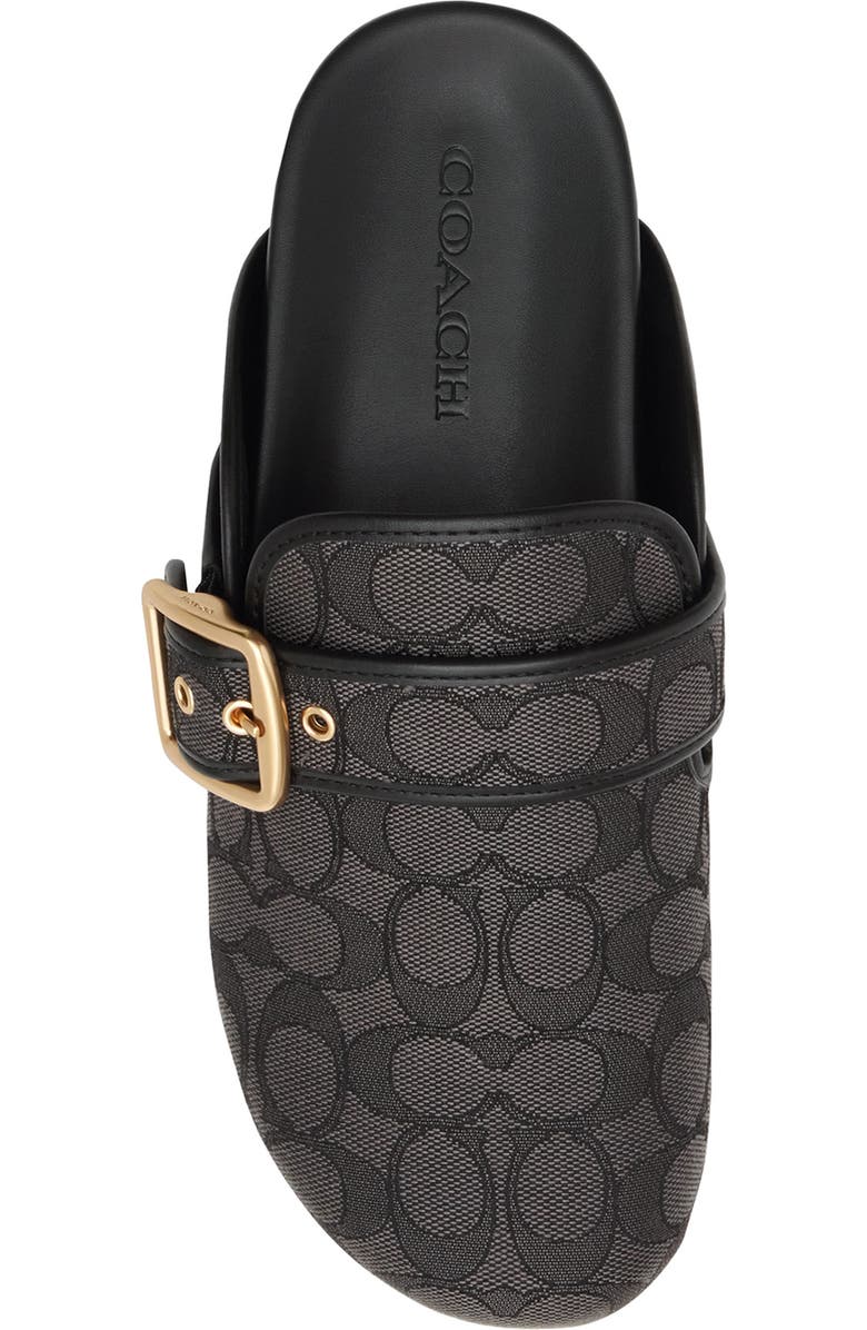 COACH Archival Signature Jacquard Buckle Clog, Alternate, color,