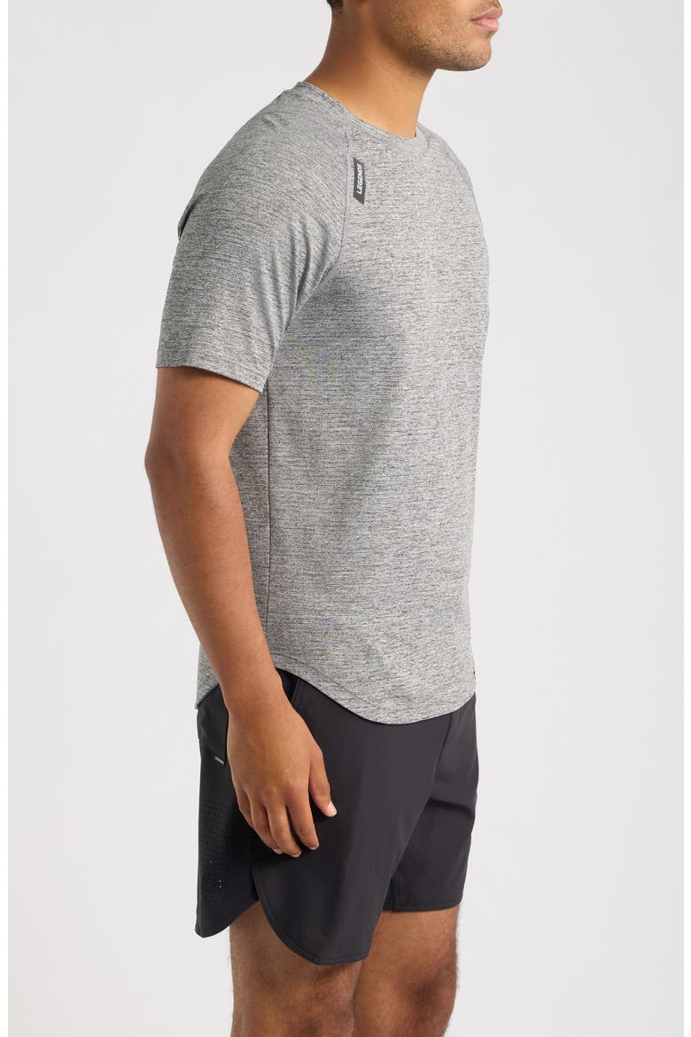 Enzo Performance T-Shirt, Alternate, color, BLACK HEATHER