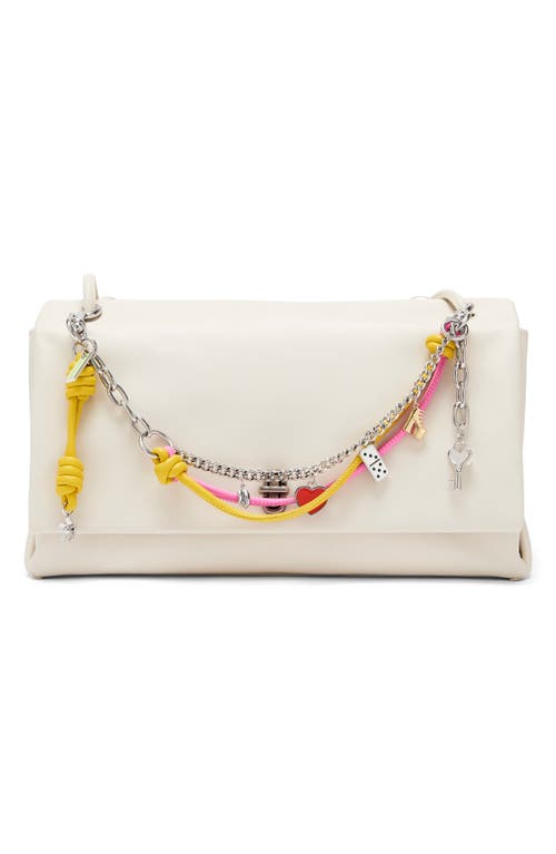 Marc Jacobs Womens Bow Pink Multi The Mini Icon Chain Zinc And Leather Bag Charm In Metallic