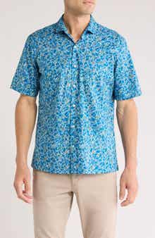 Tori Richard Fish Finder Short Sleeve Cotton Button-Up Shirt