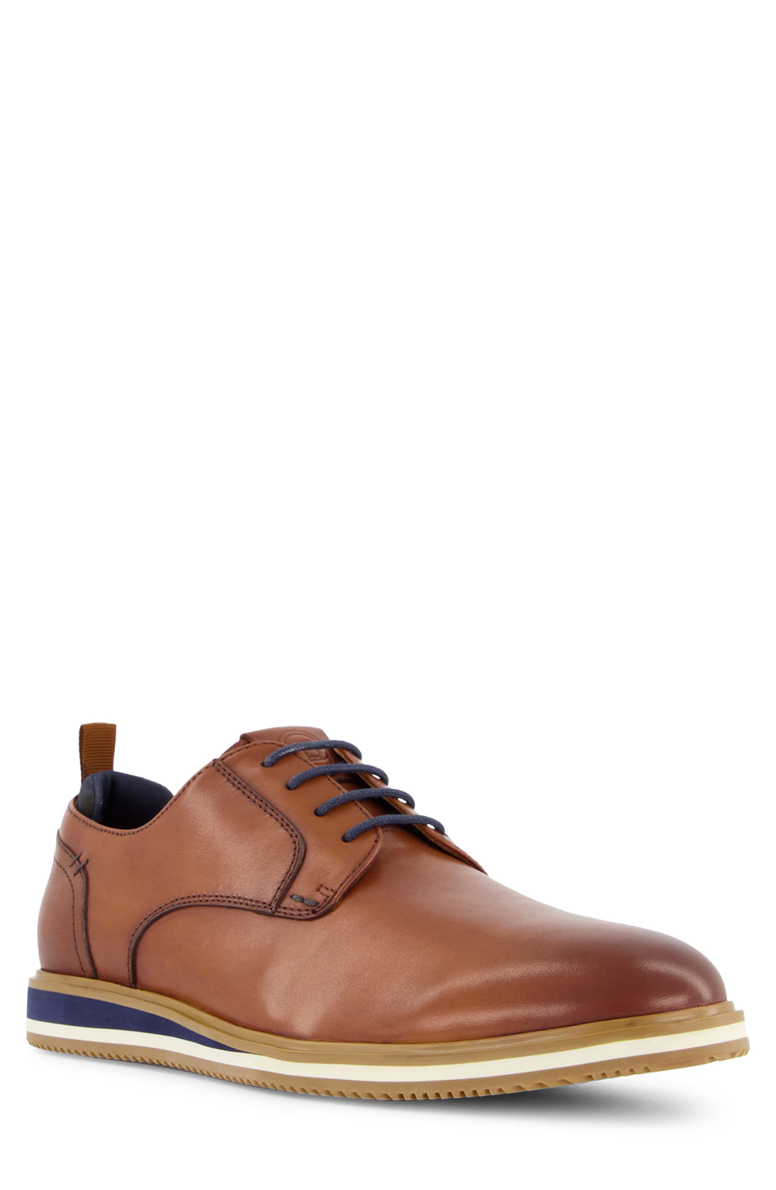 Dune London Bucatini Plain Toe Derby, Main, color, 