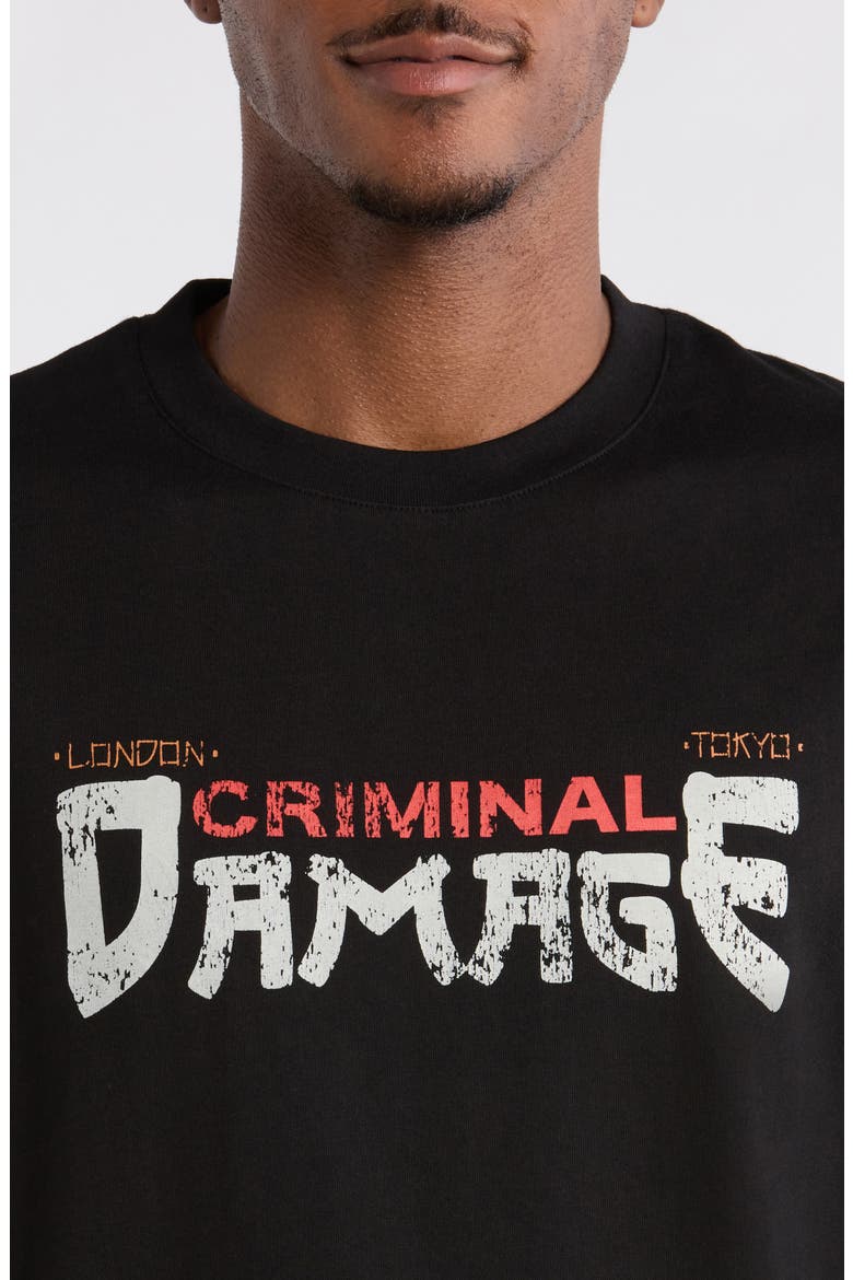 Ramen Graphic Crewneck T-Shirt, Alternate, color, BLACK