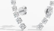 Everlee Orbit Ear Climbers Lab Diamond Earrings in 14K Gold
