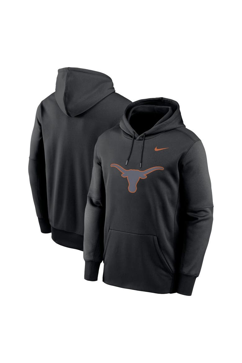 Men's Nike Black Texas Longhorns Color Pop Performance Fleece Pullover Hoodie, Main, color, Black