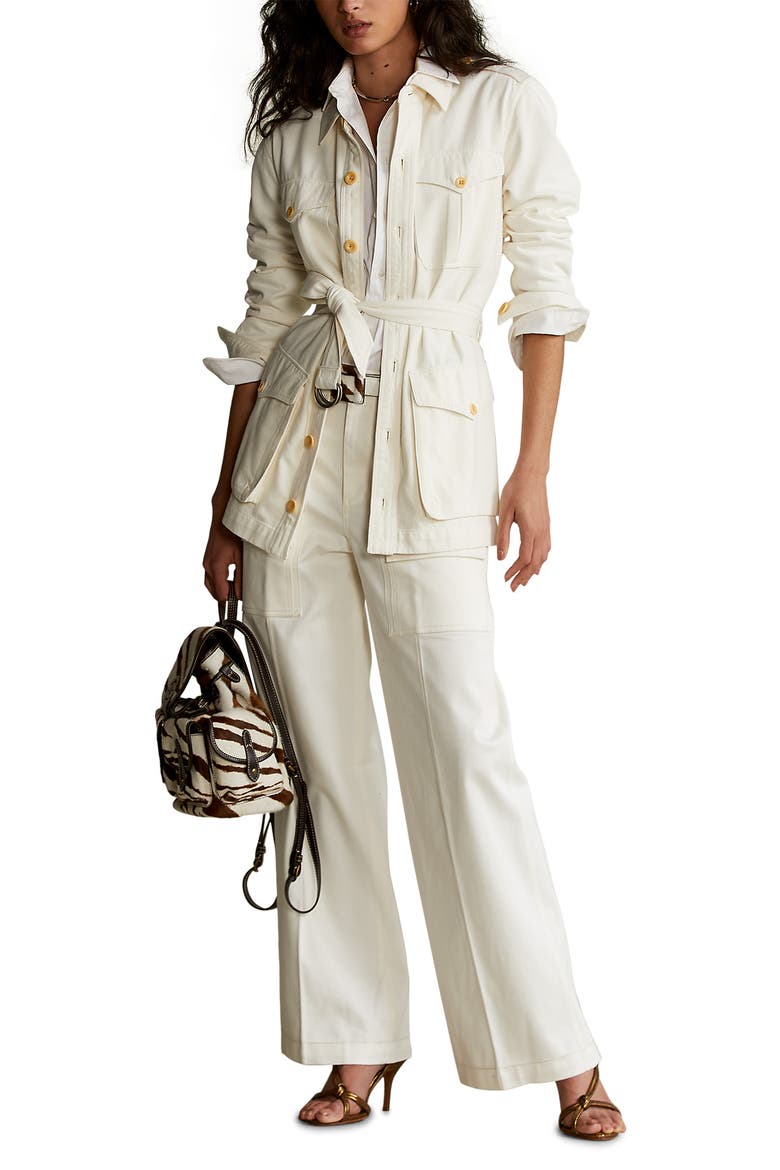Showl Safari Jacket, Alternate, color, NATURAL