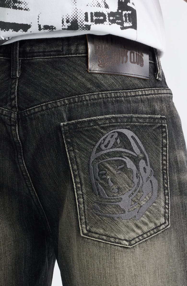 Billionaire Boys Club BB Cadet Crater Black Distressed Cutoff Denim Shorts, Alternate, color, Crater Black