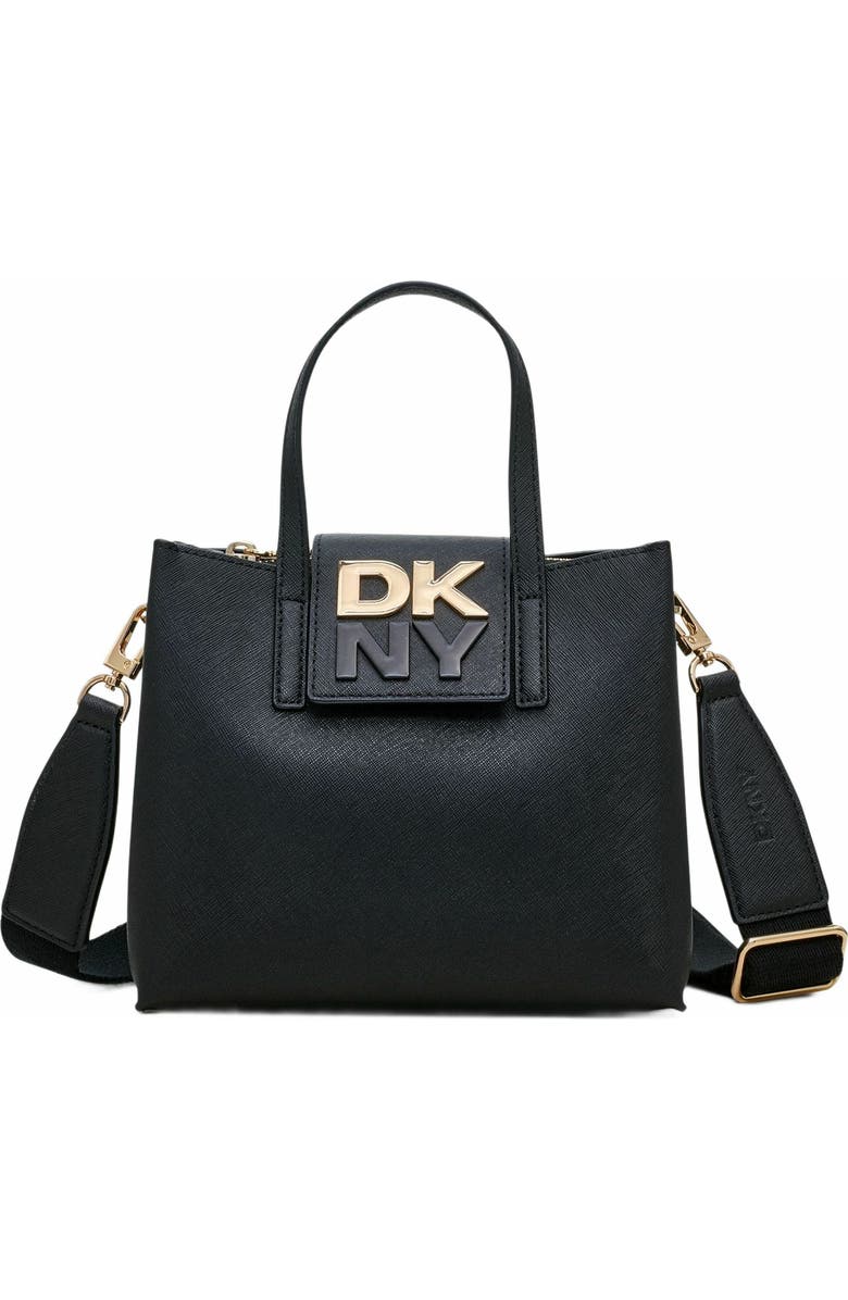 DKNY Faye Small Satchel, Main, color, Blk/Gold