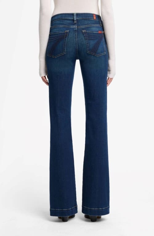 7 For All Mankind Dojo Mid Rise Flare Jeans In Blue