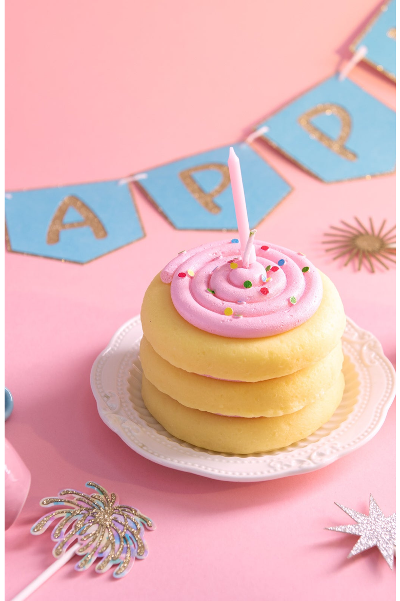 Cookie Cake Candle, Alternate, color, Pink