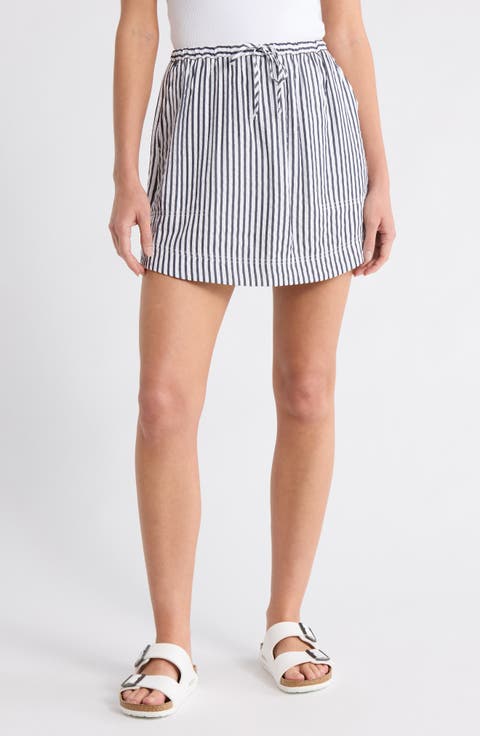 Stripe Miniskirt